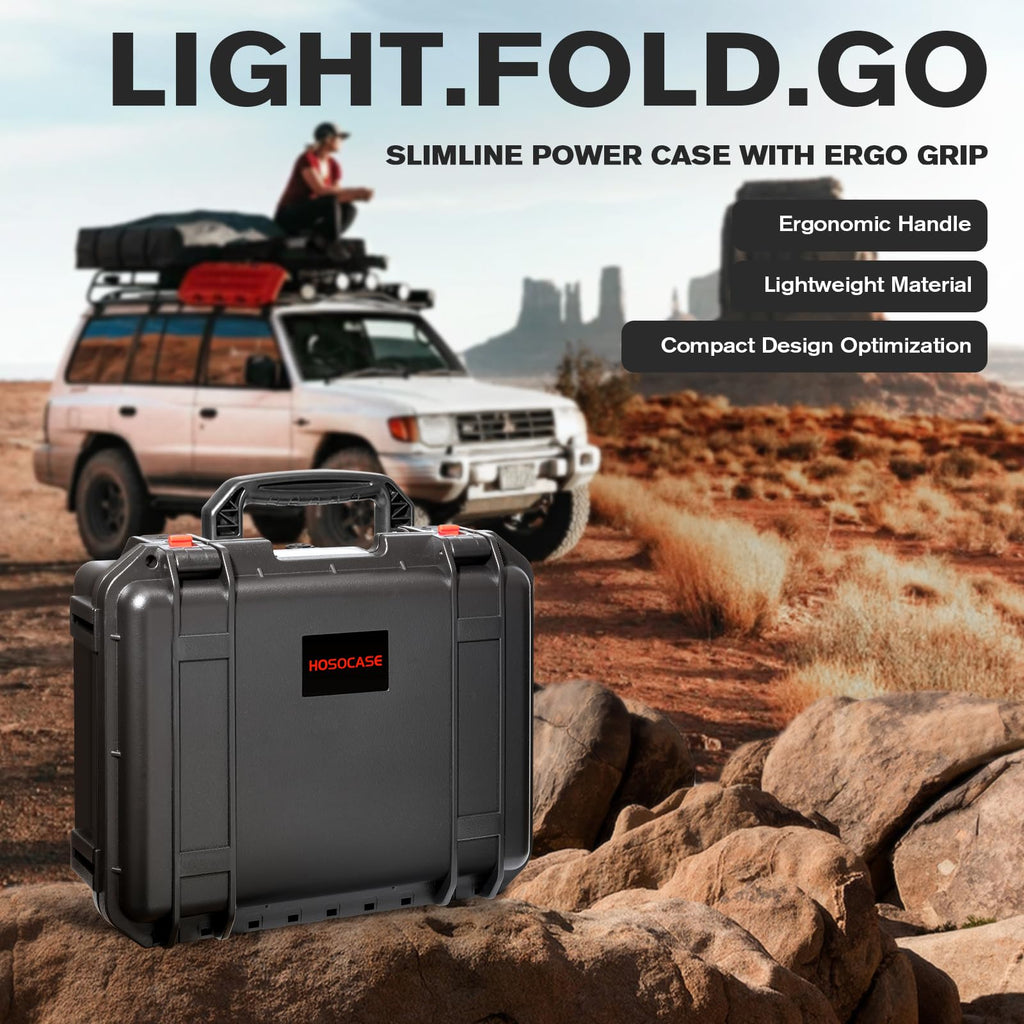 Case for NOCO Boost X GBX155 GB150 Waterproof Hard Protective Box for 4250A/3000A Carrying Storage Case for 12V Power Bank,Car Charger &Accessories (𝗖𝗮𝘀𝗲 𝗢𝗻𝗹𝘆, Not including other accessories)