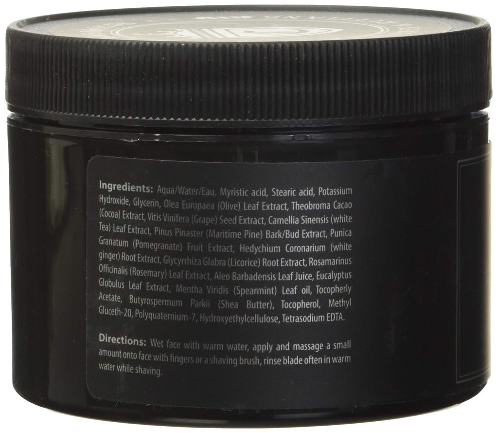 Crown Shaving co Shave Cream 8oz, Eucalyptus and Spearmint