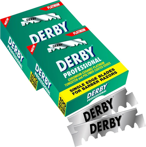 200 "Derby Professional" Single Edge Razor Blades for straight razor