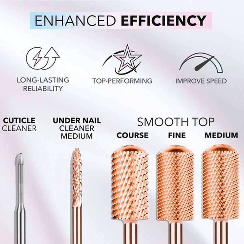 Kiara Sky Small Barrel Fine Drill Bit | Carbide Bit with an X-Cut Design | for Beyond Pro Drill | Rose Gold