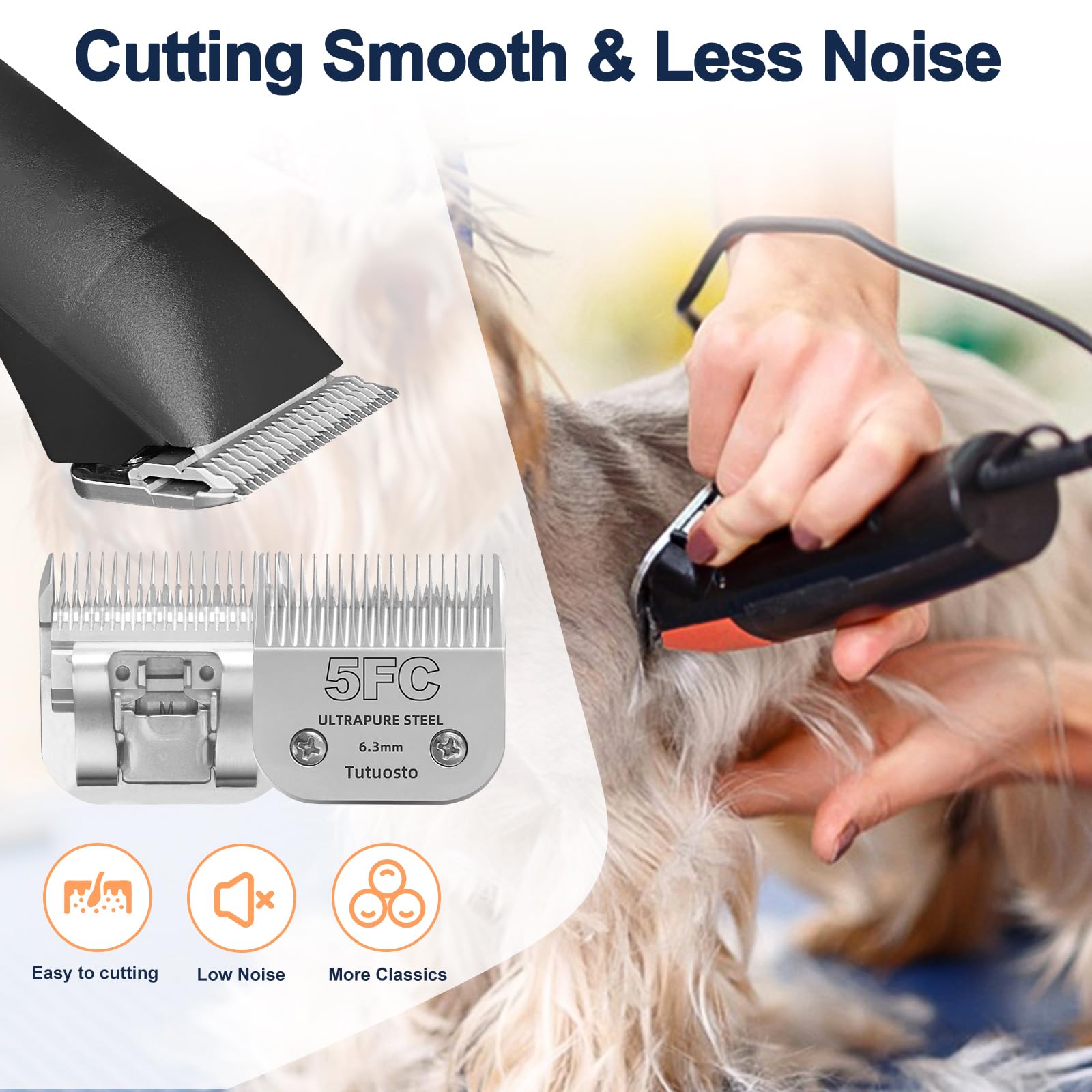 5FC Clipper Blade Compatible with Andis, Wahl and Oster Dog Clippers