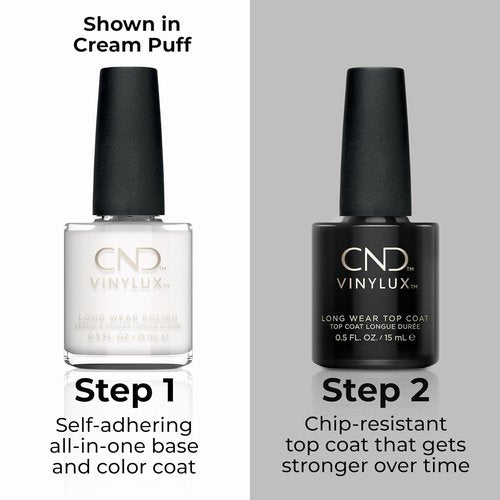 CND Vinylux Nail Polish - Longwear White Color with Gel-Like Shine | Chip Resistant, 0.5 Fl Oz