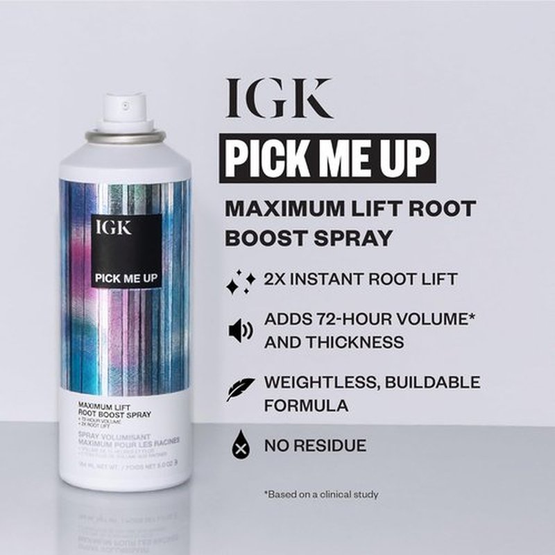 IGK Volume Kit Holiday 2025 - 4-Piece Volumizing Hair Set with Dry Volume Spray & Thickening Mousse