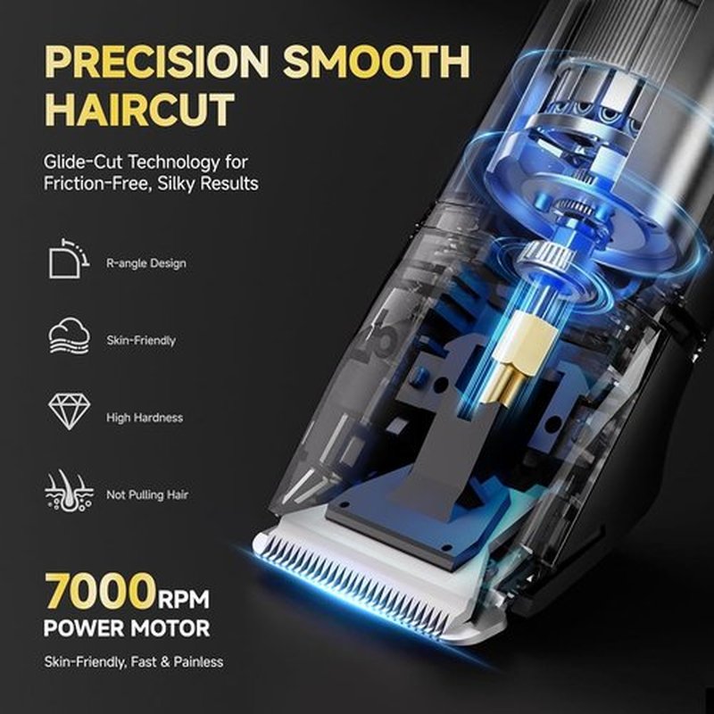 Skiennix Beard Trimmer - IPX7 Waterproof Electric Razor for Men | Versatile Grooming Kit (Black)