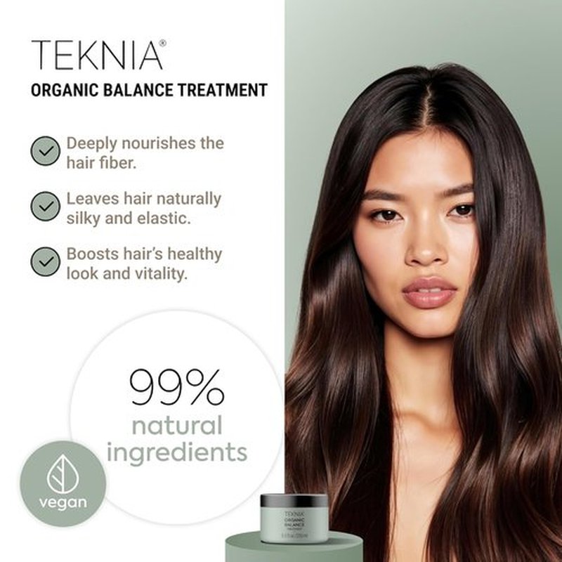 LAKMÉ Teknia Organic Balance Treatment - Hydrating Hair Mask for Deep Moisture | 8.5 Fl Oz