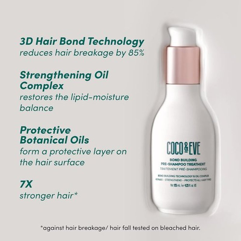 Coco & Eve Conditioner - Pre-Shampoo Treatment for Dry, Damaged Hair | 4.23 fl oz Deep Conditioning Mask