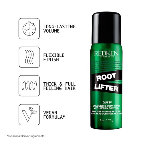 Redken Root Lifter Volumizing Spray Foam - Body, Volume & Anti-Frizz Protection for All Hair Types