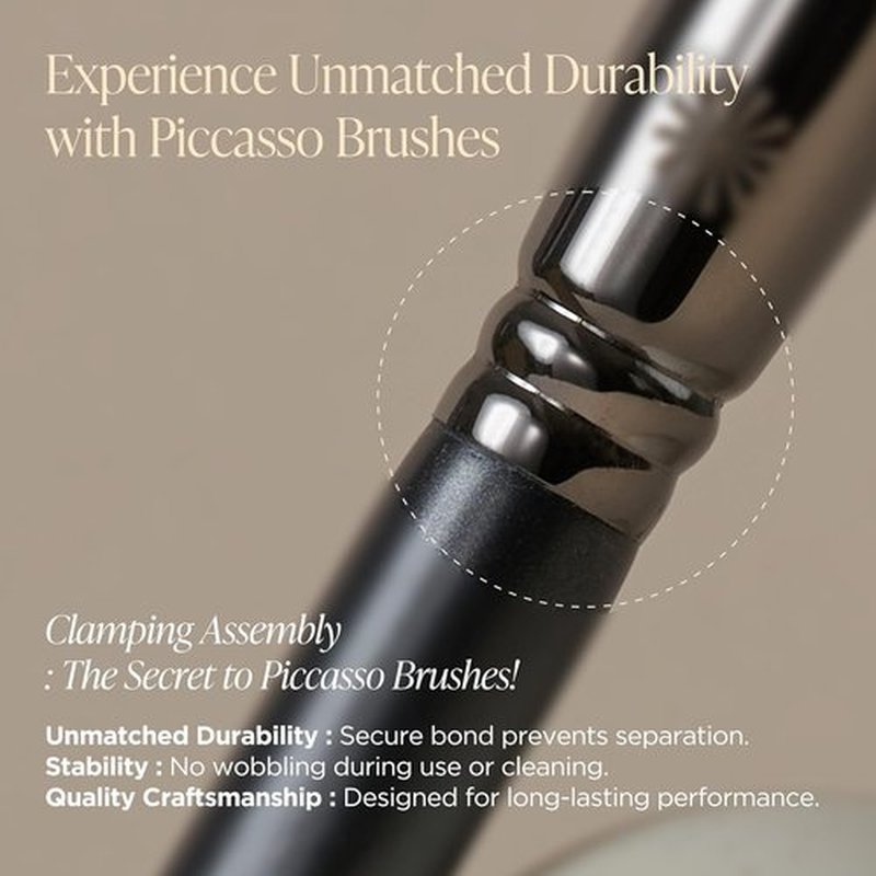 Piccasso 799 Edge Eyeliner Brush - Precision Angled Brush for Gel, Liquid & Cream Eyeliner | Professional Makeup Tool