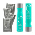 Malibu C Scalp Wellness Collection - Soothing Shampoo & Conditioner Set for Dry Scalp - Travel Size Packets Included (33.8 oz)