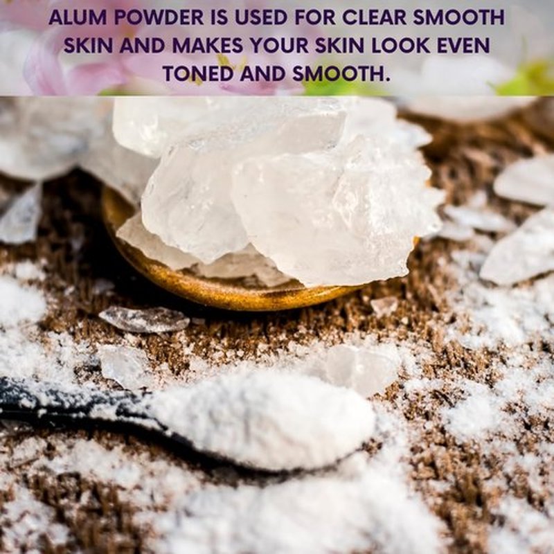 mGanna 100% Natural Alum Powder for Skin and Health Care 454 GMS / 1 LBS