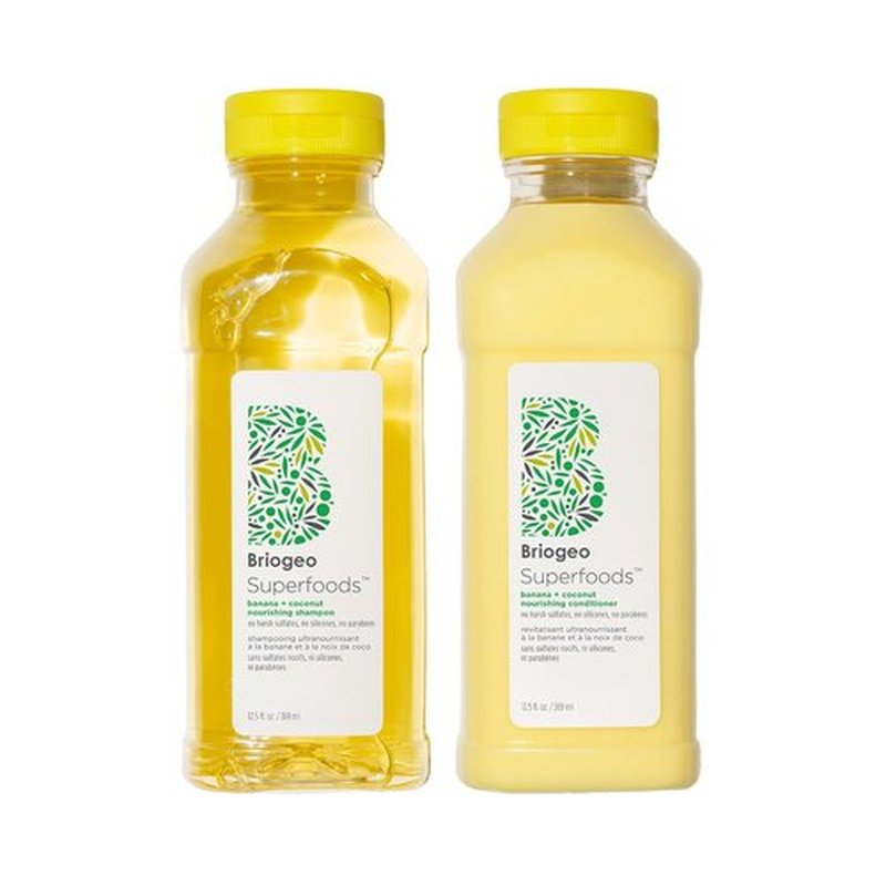 Briogeo Superfoods Banana + Coconut Hair Pack - Hydrating Moisture for All Hair Types | 2 x 12.5 fl oz