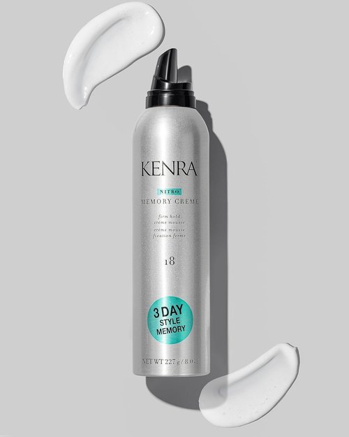 Kenra Nitro Memory Crème 18 - Firm Hold Crème Mousse for 3-Day Style | No Stick Application | All Hair Types