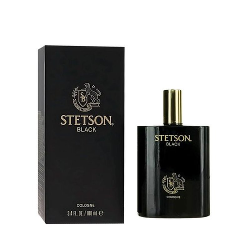 Stetson Black Cologne for Men - Invigorating Scent in 3.4 Ounces Spray Bottle