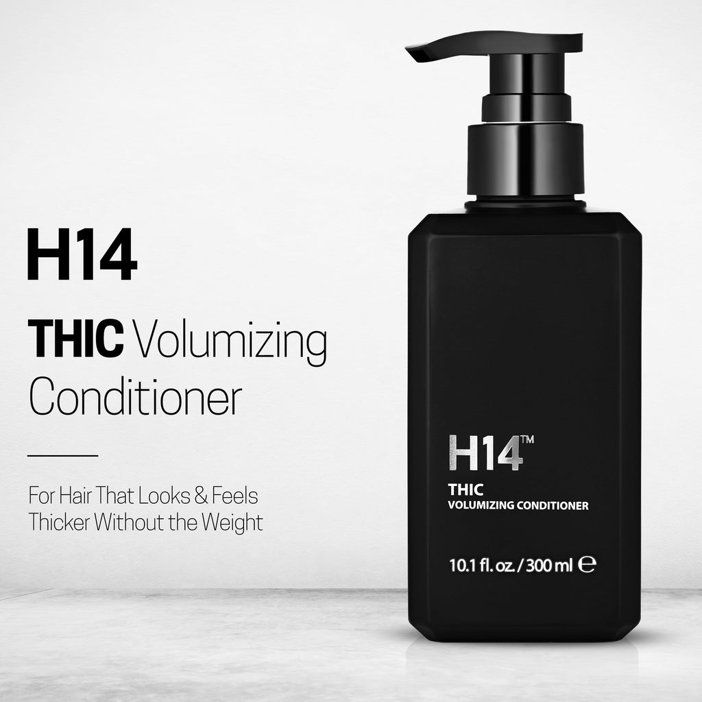 H14 THIC Volumizing Conditioner – Lightweight Conditioner with Rice Bran Protein, Bamboo & Pomegranate for Fullness, Shine & Softness – 10 fl oz / 300 ml