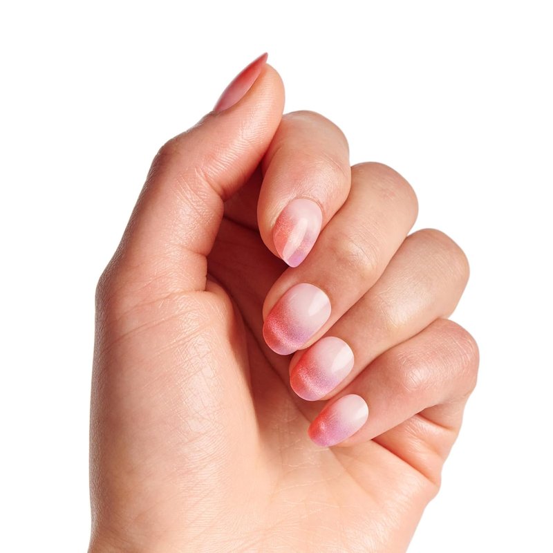 WICKED X KISS Press On Nails - Pink Perfection | Waterproof, Chip-Proof & Smudge-Proof | 28 Short Oval Nails with Gel Glue & Mini File