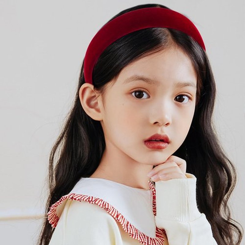 Lestp 5Pcs Velvet Wide Headbands for Women Winter Black Red Headband Cute Christmas Accessories Gift Soft Padded Headband Fashion Headband Non Slip Vintage Head Band Plastic Headbands 90s Hair Band