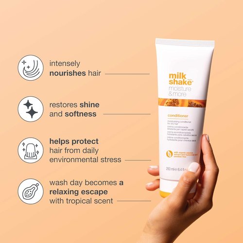 Milk_Shake Moisture & More Conditioner - Creamy Formula for Hydrated, Soft, Manageable Hair