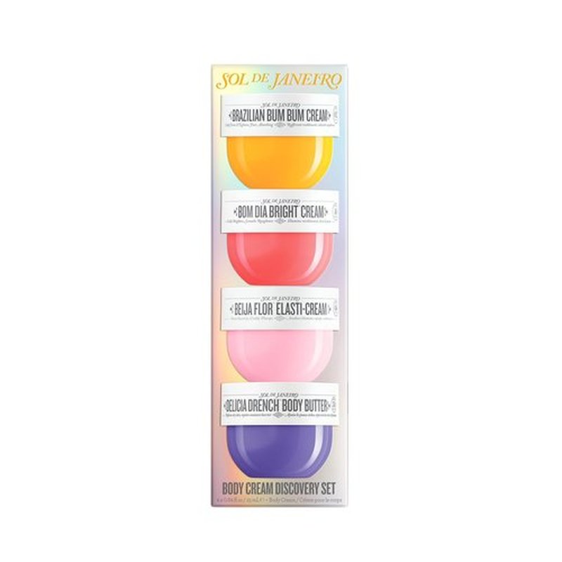 Sol de Janeiro Body Cream Discovery Set - Trial Size Beauty Minis | Gift Set of 4 - 25mL