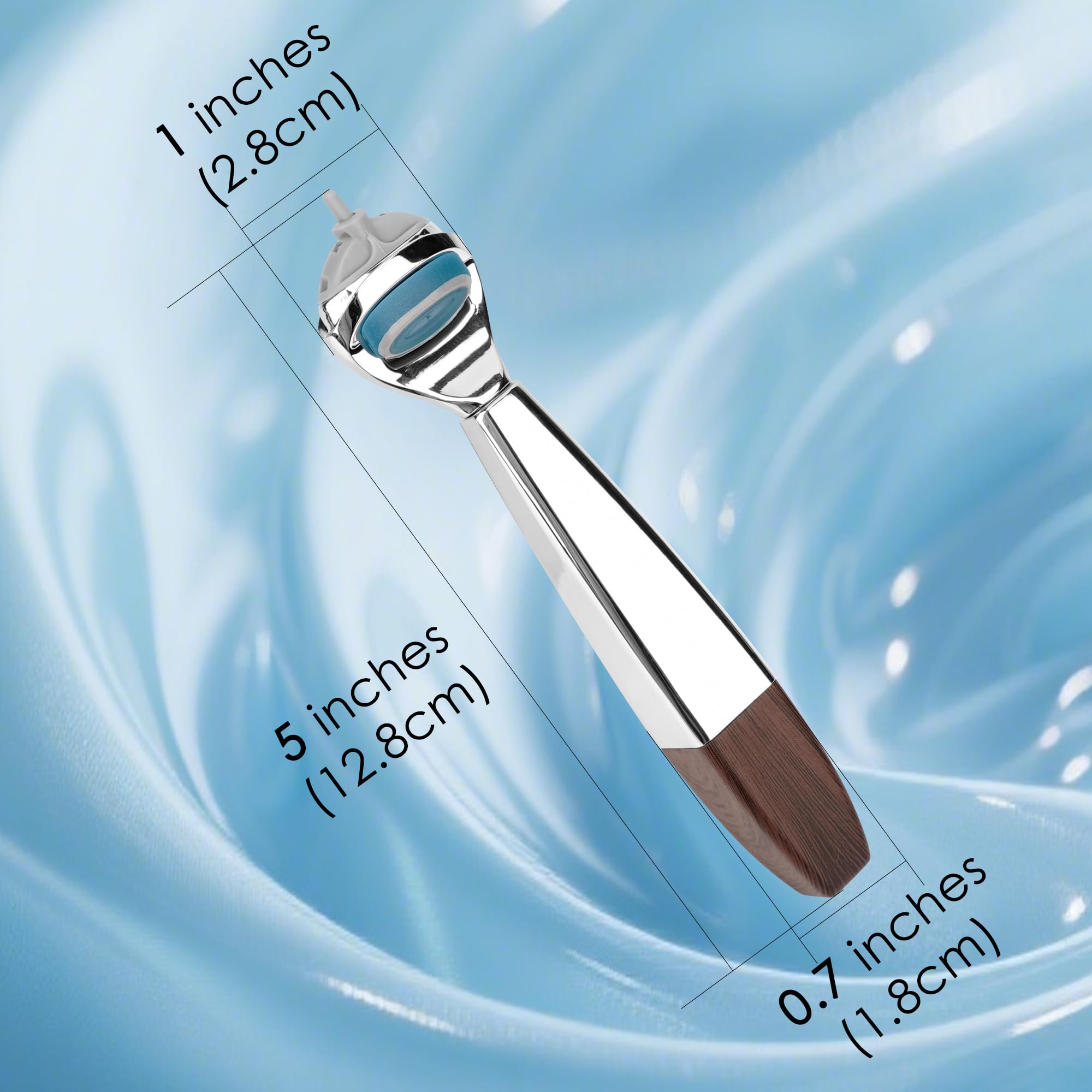 TOCCOOL Metal Replacement Razor Handle for Men, Compatible with Gillette Fusion 5 Proshield & Proglide Blades (Brown)