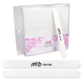 Pana (Grit: 100 x 180, Pack of 50 Pieces) USA Professional White Round Emery Board Nail Files