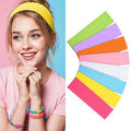 8Pcs Headbands for Women Girls Valentines Day Gifts, Stretchy Soft Neon Head Bands Gift Set Woman Gift for Her Fashion Hair Accessories hairband Galentines Gifts Christmas Easter Basket Stuffers