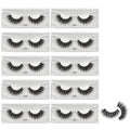 →VAYATOR 10 Pairs Wholesale Natural Mink Eyelashes 3D Mink Lashes Long Thick False Eyelashes High Volume Eye lashes Hand made Makeup Eyelash Soft (S-103)