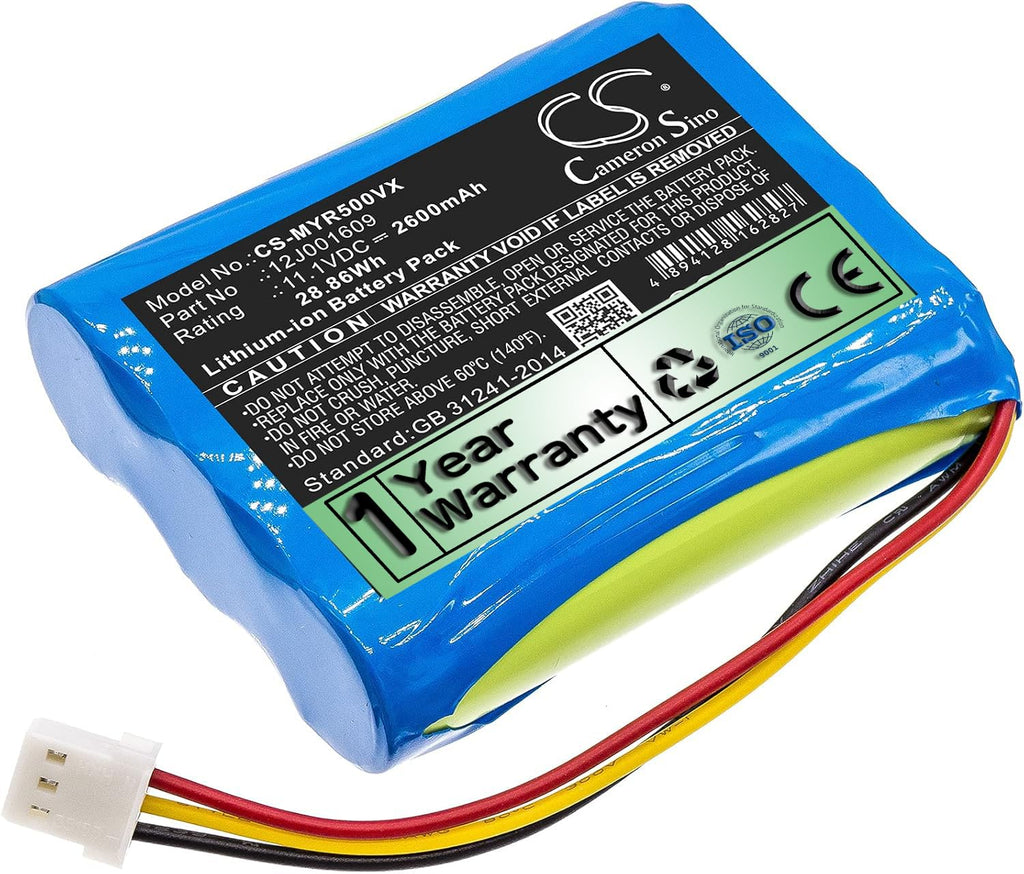 Enyuly 11.1V 12J001609 Battery Replacement for Moneual Everybot RS500 Everybot RS700 2600mAh