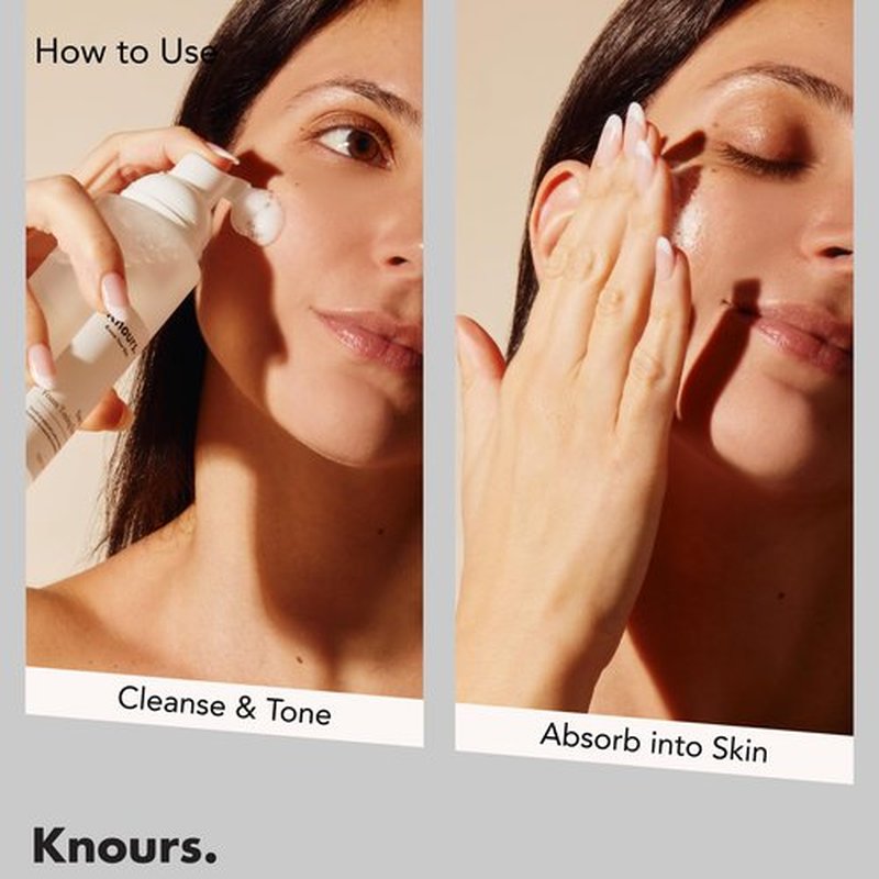 Knours. Your Only Soothing Essence Foam Toner, Soothing & Skin Rejuvenating with Centella (150ml 5.07 fl. oz.) Korean Skincare K-Beauty