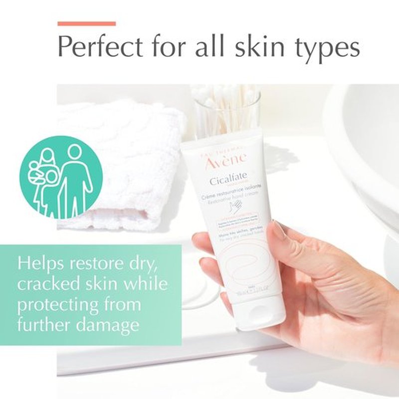 Avène Cicalfate Hand Cream - Intense Nourishing Lotion for Dry, Cracked Hands | 3.3 Oz