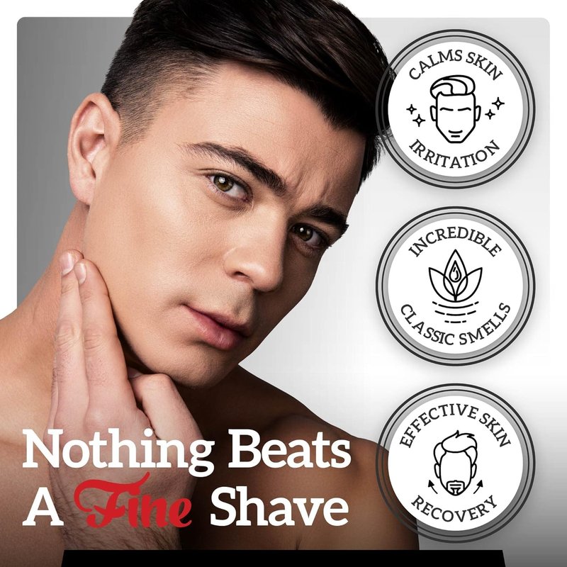 Fine Men's Aftershave - L'Orange Noir Fragrance, Soothing & Toning Post Shave Balm, Calms Razor Burn, Classic Barbershop Feel, Alcohol-Based Formula, Gentle for All Skin Types, 100ml