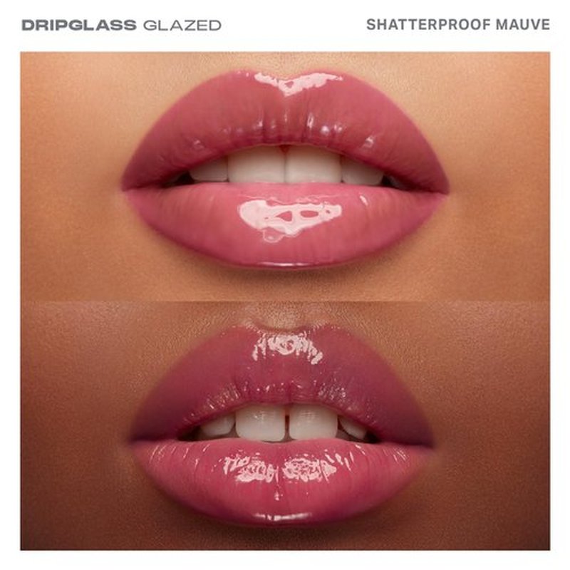 MORPHE Dripglass High Shine Lip Gloss - Non-Sticky, Glass-Like Finish - Infused With Squalane & Vitamin E - Shatterproof Mauve (0.13 Fl Oz)