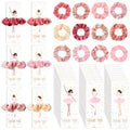 24 Sets Ballerina Party Favors Include 24 Pink Hair Scrunchies 24 Ballet Thank You Cards Ballet Dance Recital Gifts for Girls Ballerina Birthday Party Decorations Supplies