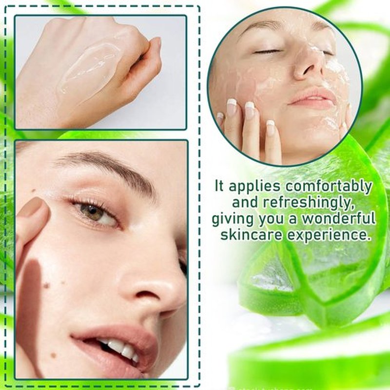 2PCS Aloe Vera Gel for Face & Body,Hydrating Travel Size Pure Aloe Vera Gel Face Moisturizer for All Skin Type,No-sticky Long Lasting Refreshing Moisturizing Fast Absorbing Aloe Cream Gel,8.81 oz