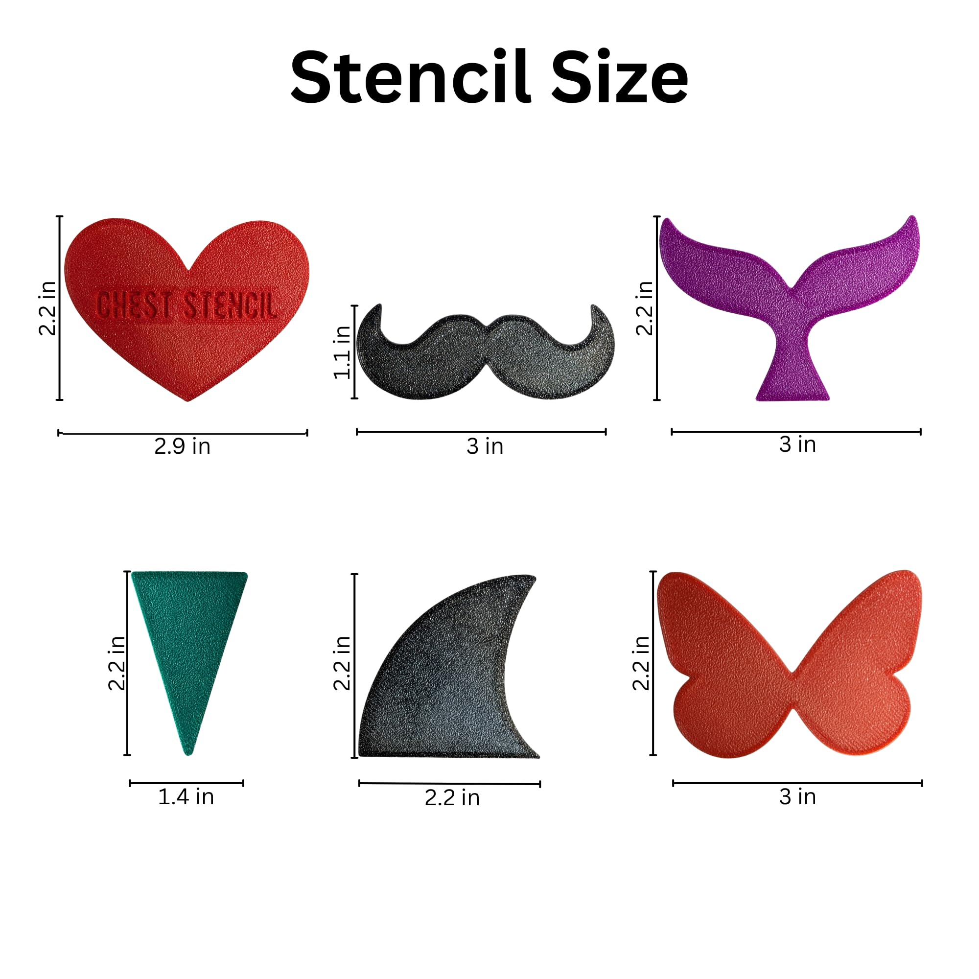 Flexible Bikini Stencil Set for Pubic Hair Trimming