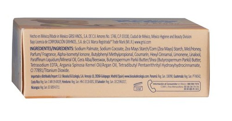 Ricitos de Oro Honey Bee Bar Soap - Hypoallergenic Moisturizing Soap for Delicate Baby Skin | 6-Pack of 3.5 Oz Bars