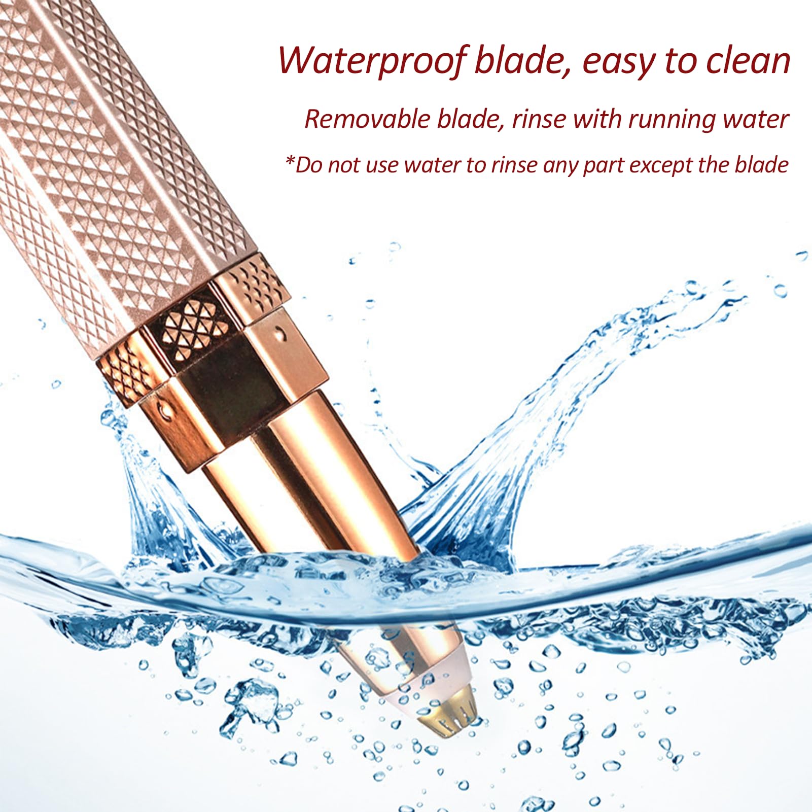 Serfoxd Facial Hair Remover for Women Face, 4 in 1 Electric Eyebrow Trimmer for Nose Neck Leg Arm Armpit Bikini Hair with USB Cable