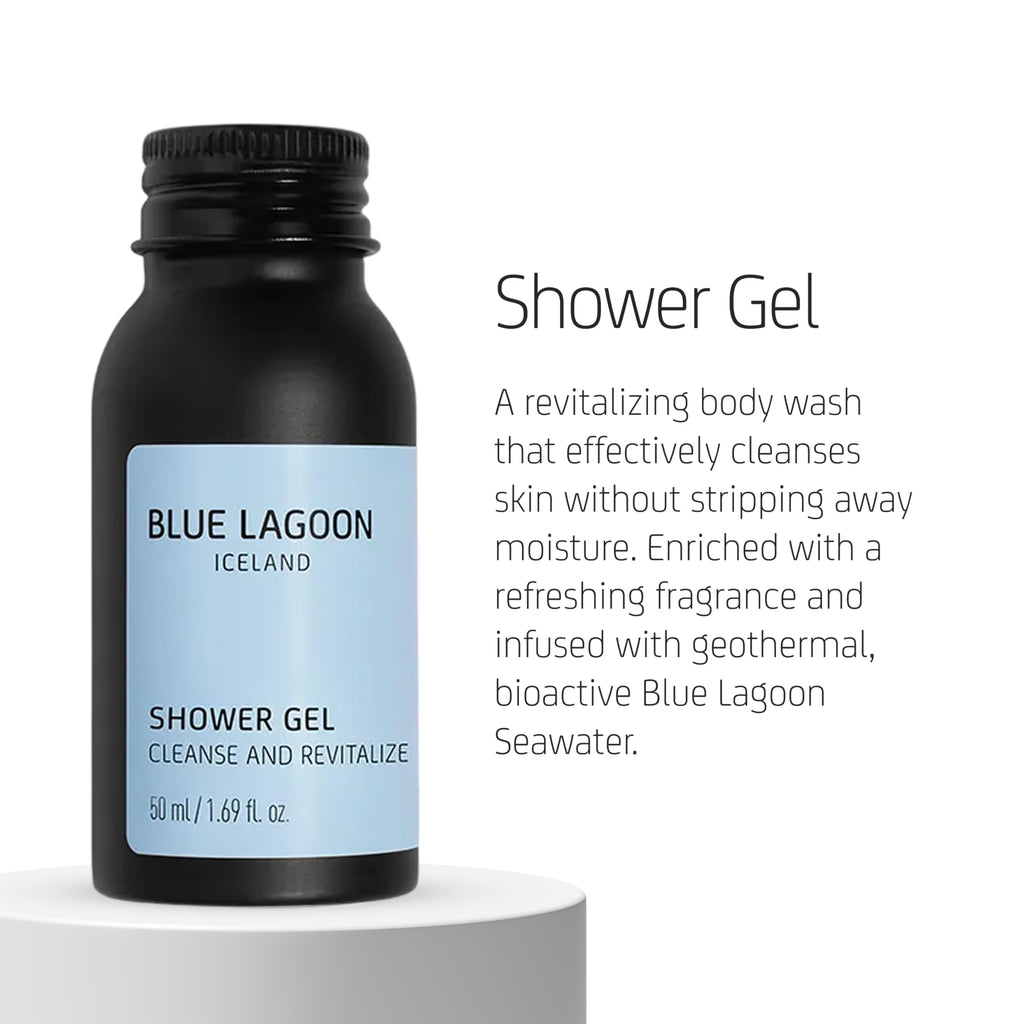 Blue Lagoon Skin Science - Shower Gel - Revitalizing Body Wash - Bioactive Blue Lagoon Seawater - Lightweight Gel Texture - Soft Ethereal Fragrance - Responsibly Sourced Ingredients - 50ML