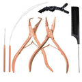 SIVOTE Professional Hair Extension Tools Kit Stainless Steel, Microlink & Itip Extensions Tool Kit, Rose Gold