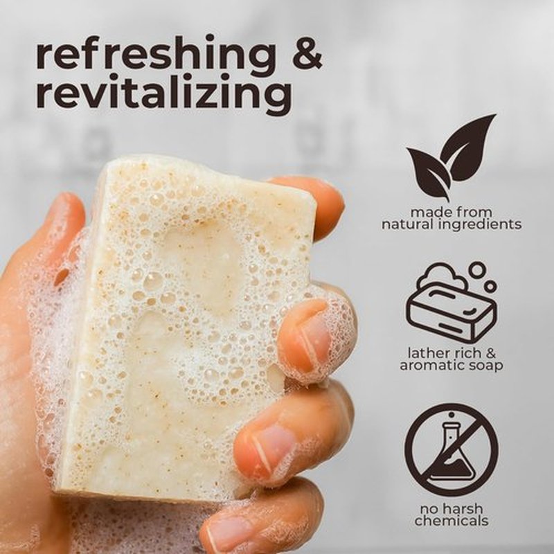 All-Natural Bar Soap - Espresso Yourself | Exfoliating Coffee, Almond, Lavender & Peppermint - 4.5 oz