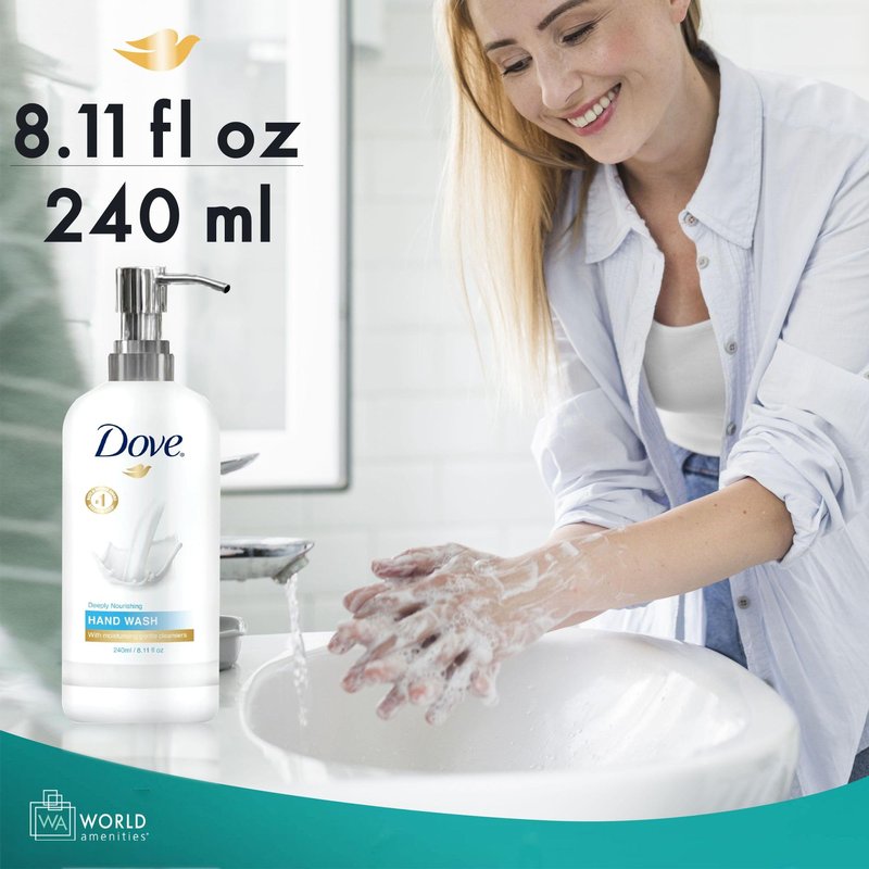 World Amenities Dove Hand Wash - Long Lasting Deep Moisturizer Foam Hand Wash for Sensitive Skin
