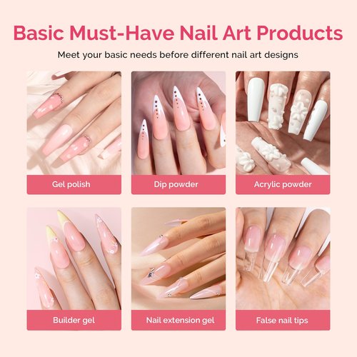 MelodySusie Top Coat Base Coat Nail Dehydrator and Primer Set Long Lasting Shine Nail Polish Art Design Manicure Kit Perfect Gifts for Women Girls 4 Pcs 15ml Clear