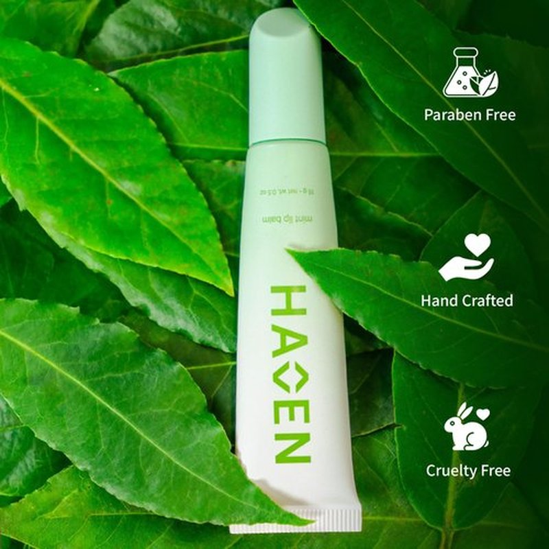Mint Lip Balm - Refreshing & Hydrating | Organic Beeswax, Coconut Oil & Peppermint Oil | Paraben-Free Moisturizer for Dry Lips