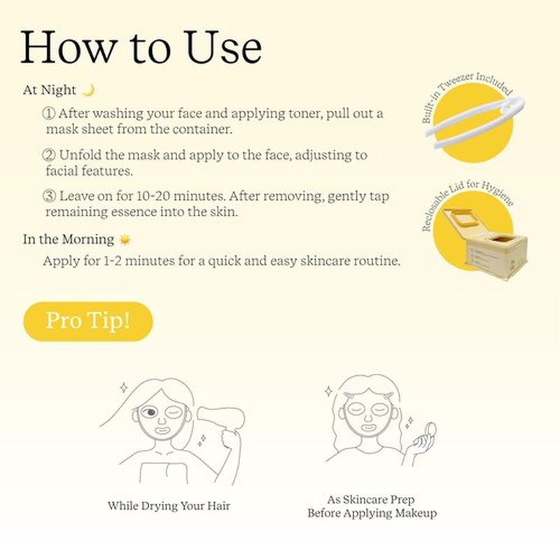 ByUR Honey Gorgeous Daily Aqua Serum Mask (30 Count) Hydrating Moisturizing Face Mask, Skin Elasticity & Firmness Treatment, Honey Extract for Dry Skin, Pore Tightening, Vegan K-Beauty Skincare
