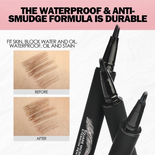 Anglicolor Microblading Eyebrow Pen Easy To Use,Eyebrow Pen Natural,Eyebrow Brush PenTo Hair-Like Strokes, Long-Lasting,Quick Drying,Outlining Filling Eyebrow Makeup (01)