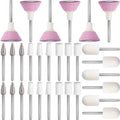 ANCIRS 30 Pcs Nail File Replacement Head Refills Set, Nail Drill Bits for Finishing Salon Electronic Manicure, Nail Manicure Pedicure Tools (5 Styles)