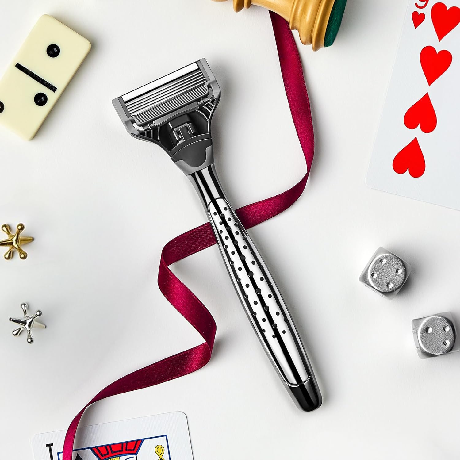 Harry's Original Shaving Kit for Men - Razor Handle, 3 Razor Blade Refills, Foaming Shave Gel, Travel Blade Cover - German Engineered - Craft Edition