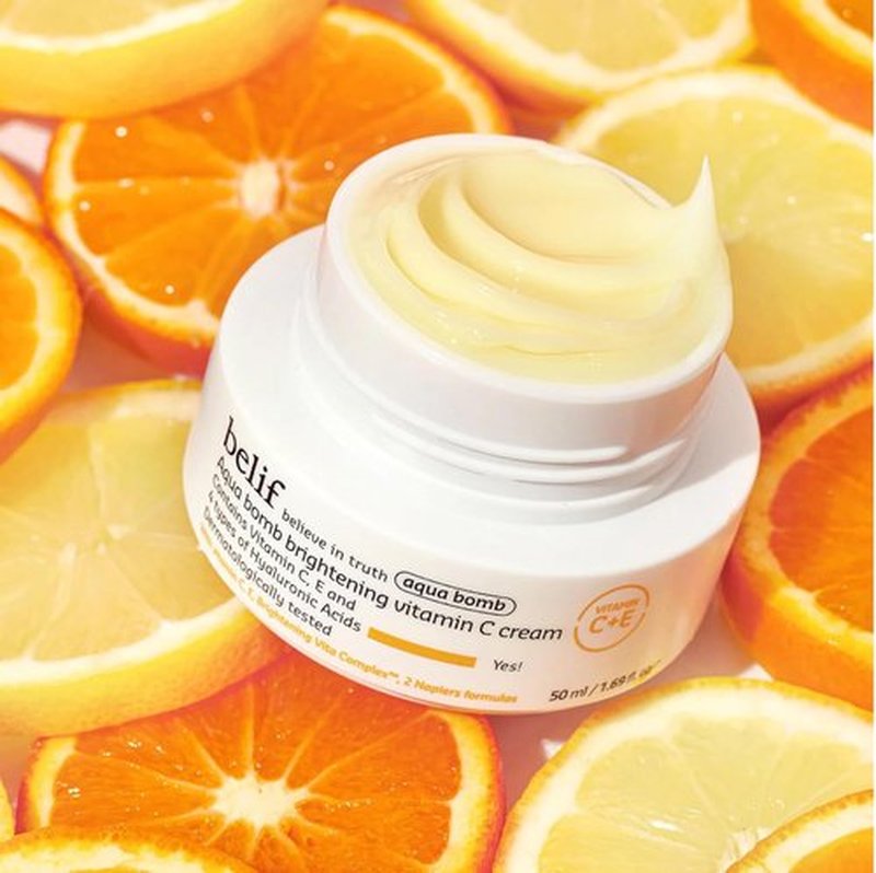 Belif Aqua Bomb Face Cream - Vitamin C & Hyaluronic Acid Moisturizer for Intense Hydration | All Skin Types