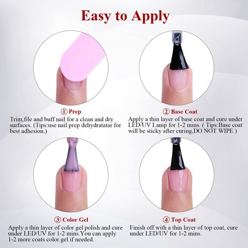 Ozzeal 2 Pcs Christmas Red & Green Glitter Gel Nail Polish Set, Long Lasting Glitter Gel Polish, Non-Toxic, Salon Quality, LED/UV Cured, 0.5 Fl Oz Each