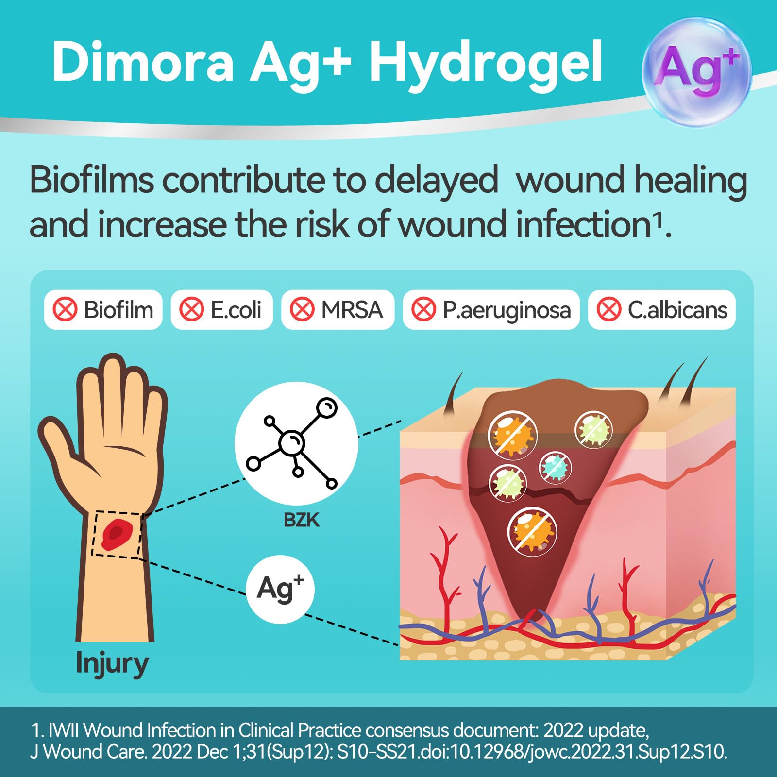 Dimora Silver Hydrogel Gel Wound Dressing-3 Packs 3oz (28gx3), Silver Hydrogel First Aid Ointment for Soothing & Wound Healing, Silver Hydrogel Care for Minor Abrasions, Cuts, Lacerations and Scalds.