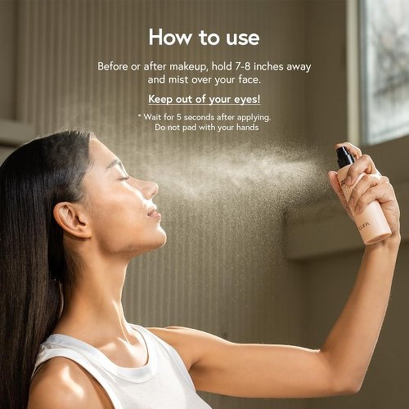LUNA Long Lasting Setting Fixer Spray - Weightless Micro-Fine Mist for All Skin Types | 3.3 fl oz
